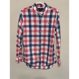 Vineyard Vines Pink and Blue Plaid Shirt